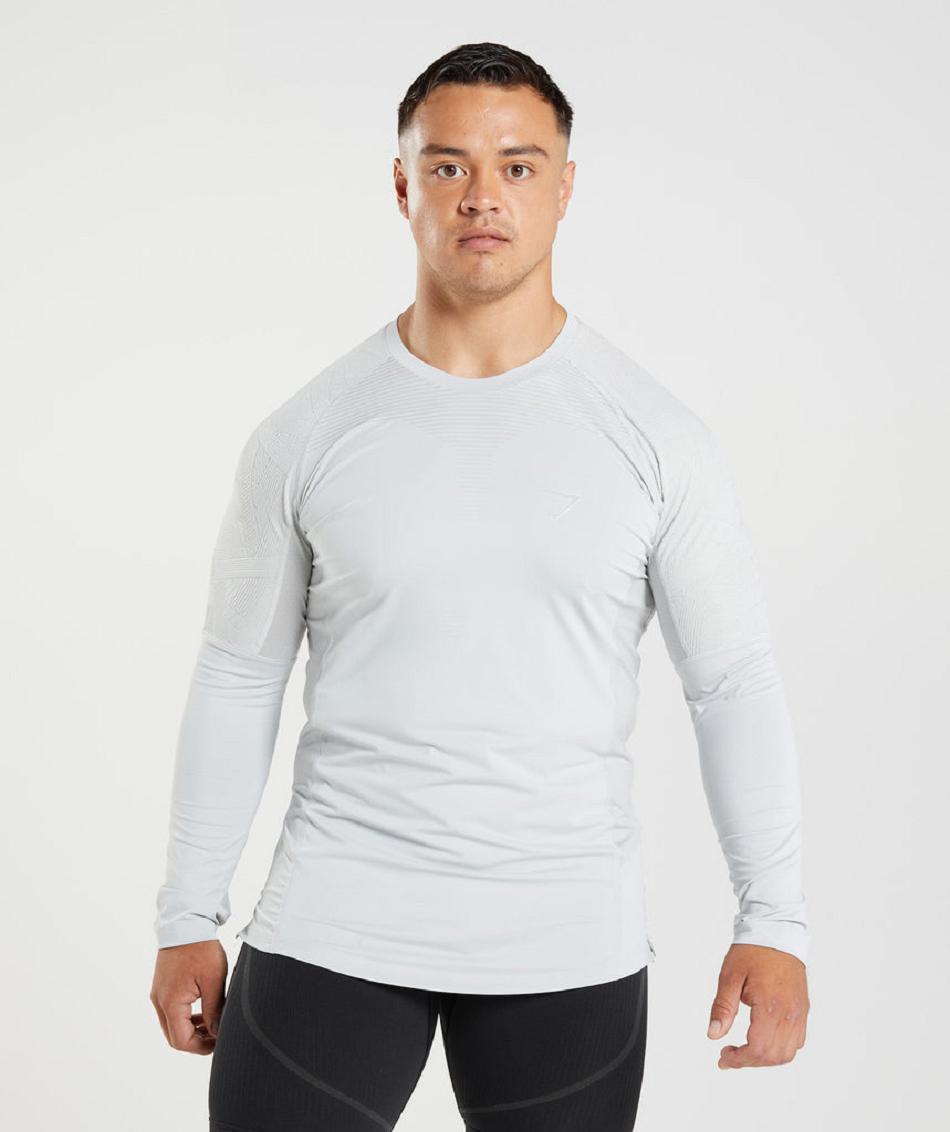 Long Sleeve Męskie Gymshark 315 Głęboka Szare | PL 3684DFM